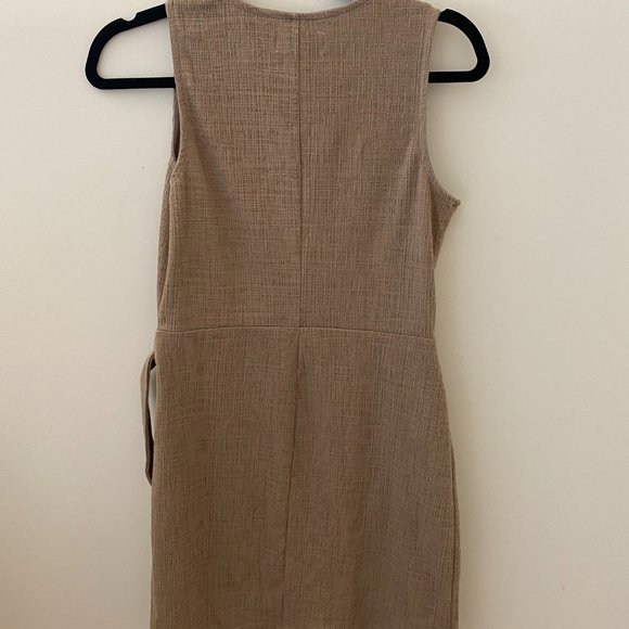 Madewell Side-Tie Dress - XS - Tan - Picture 6 of 6